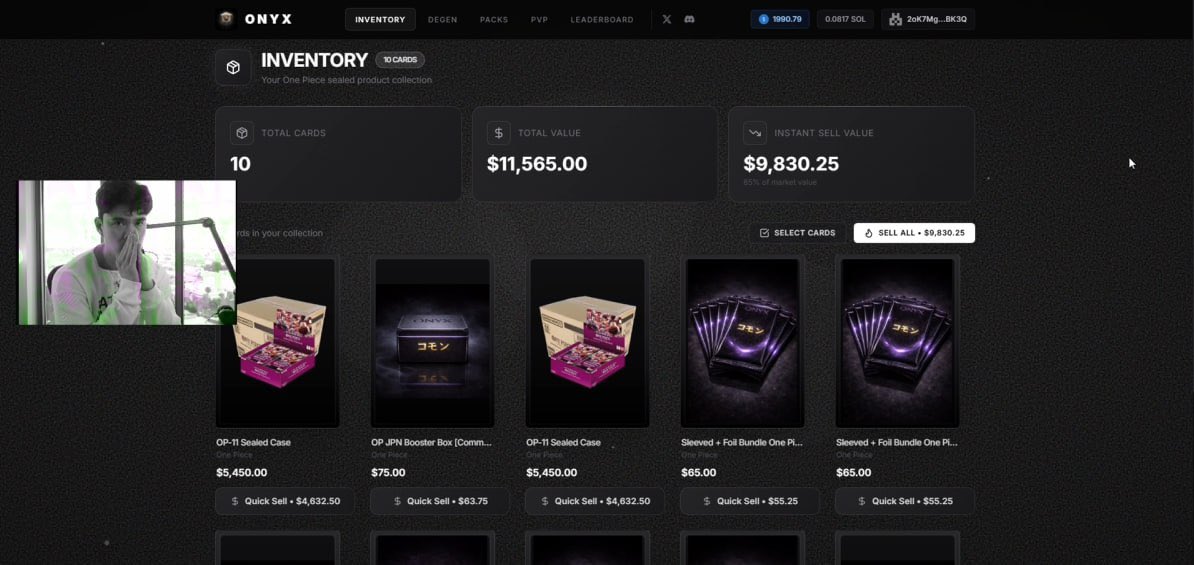 MINHxDYNASTY's tweet photo. WE JUST WON $11,000!!!
2 sealed cases of one piece 

a 1% roll followed by a 1% roll, likelihood of that happening is 1 in 10,000

spent like $500… never had rng like this in my life when it comes to trading cards

thank you so much for watching the stream, manifestation is real https://t.co/r72FCLWZxk