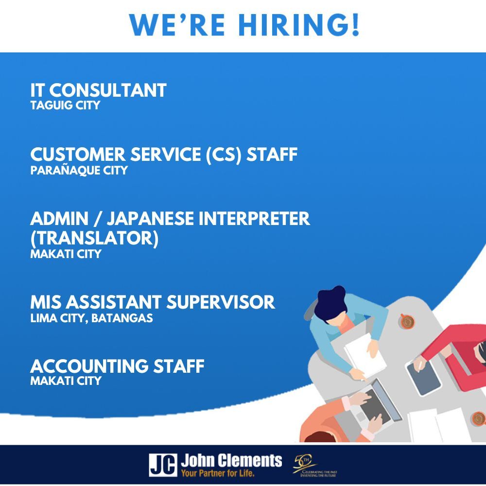 johnclementsph's tweet photo. 🚀 We’re Hiring! New Career Opportunities Await 🚀

Looking for your next big career move? We’re opening doors to exciting career roles!

Click Job Opportunities: https://t.co/M0q8QaUD5j

#NowHiring #JobOpeningsPH #CareerOpportunities #HiringPH #JobAlert https://t.co/u0fDXrx3oF