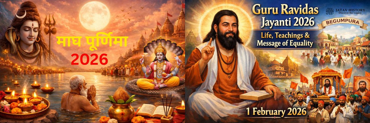 समता, करुणा और सामाजिक न्याय के प्रणेता महान संत शिरोमणि गुरु रविदास जी की जयंती एवं माघ पूर्णिमा के पावन अवसर पर समस्त देशवासियों को हार्दिक बधाई एवं शुभकामनाएँ।
#माघ_मेला_2026 #GuruRavidasJayanti