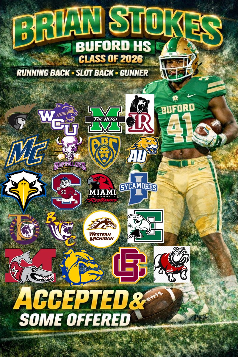 Brian Stokes, Jr. 26’ RB/ATH tweet media