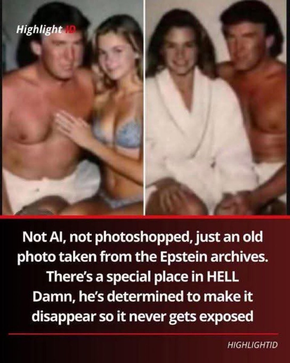 ⛔️Our president with teenage girls from the Epstein files‼️ (Not AI)