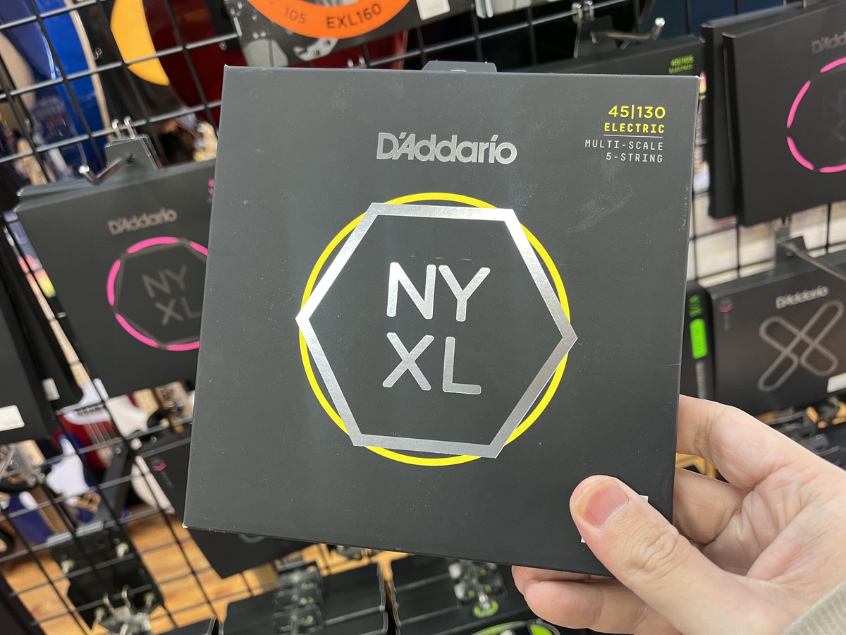 新製品】 D'Addario NYXLシリーズからマルチスケール用弦『NYXL Bass