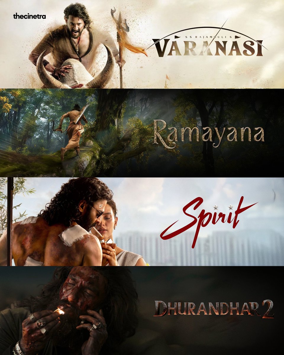 thecinetra's tweet photo. The next biggies of Indian cinema. https://t.co/jszwQ8lecz