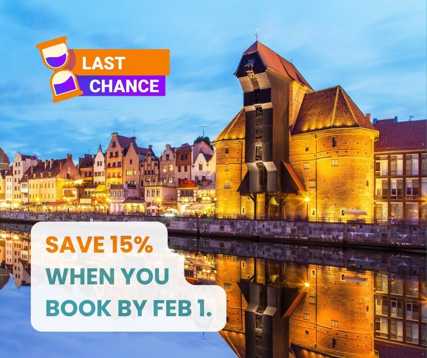 Last chance: 15% off ends tomorrow (Feb 1)! Exclusive Polish Dream Tour, June 12–28, 2026. Small group, luxury hotels, cultural depth &amp; natural beauty, plus experiences you can’t plan on your own. Book now: staypoland.com/tour/219/the-p…