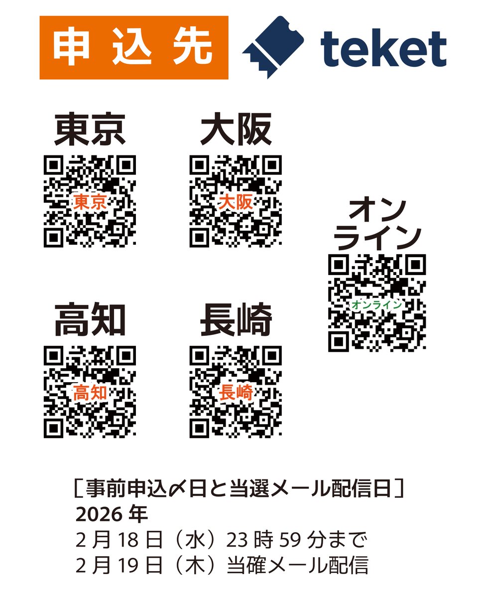 riflesports_jp's tweet photo. 🎯参加者募集中🎯
全国がつながるスポーツ射撃大会 
「ビームみらいステージ」

📅3/8（日）開催 
💰参加無料 
👤小4以上・初心者歓迎 
🏟️東京・大阪・高知・長崎＋オンライン
申込▶️2/18まで（抽選制） 
詳細はhttps://t.co/MaZevZkMPw へ
申込はteketから🔗

#ビームみらいステージ #スポーツ射撃 https://t.co/vHmul3hKCL