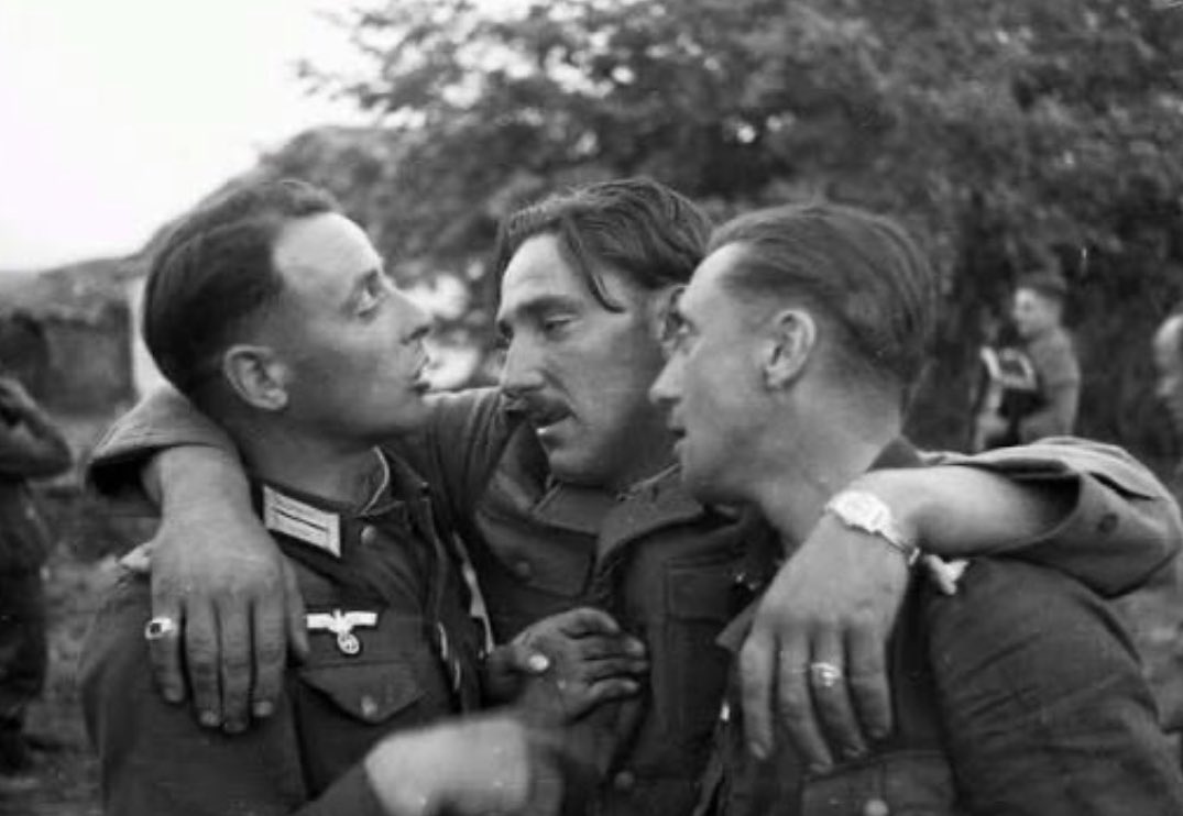 He looking at him a bit too passionately