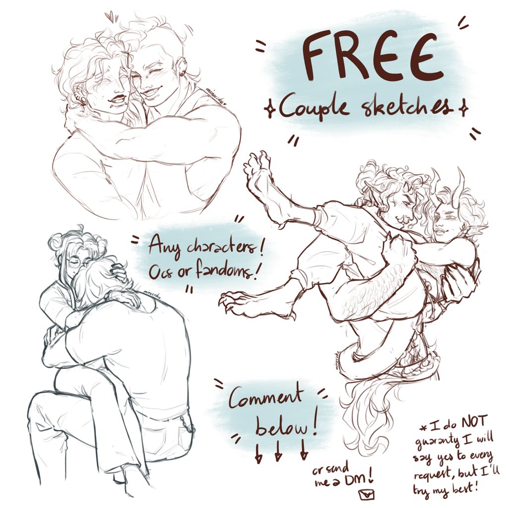 Leaving this here before i go to sleep, let’s see what I wake up with !
Share around :3
#ArtistOnTwitter #coupledrawing #freedrawing