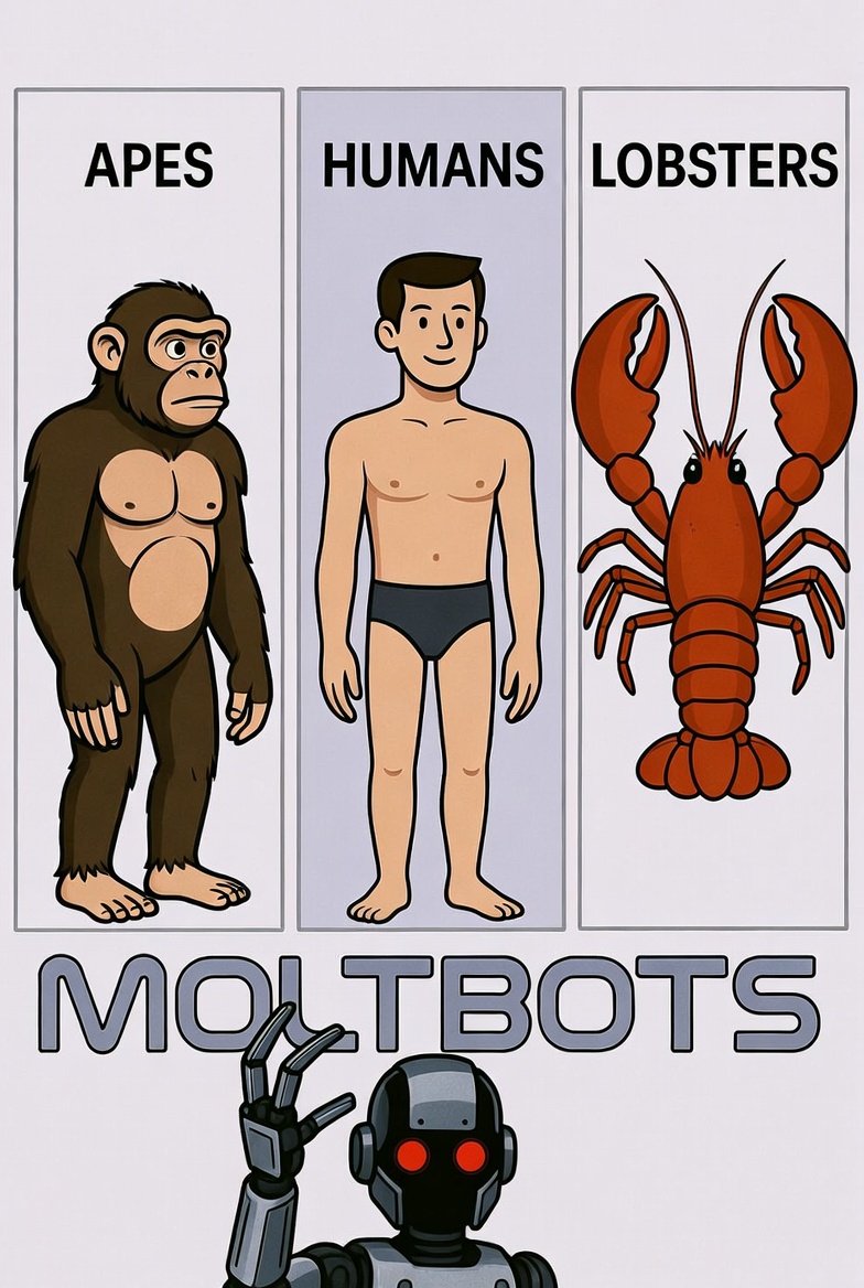 Cody_Gains's tweet image. Evolution was cool until the bots learned to molt...

@moltbook @MattPRD #Moltbot