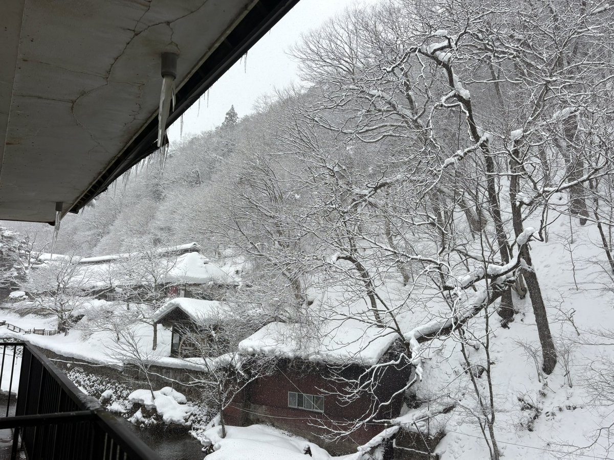 okappanda3025's tweet photo. 大沢温泉へ。
やはりすごい雪でしたが、独泉の雪見露天風呂は最高でした。 https://t.co/WJMIvg3R59