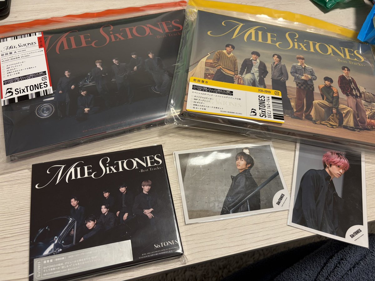 MILE SixTONES A盤＋通常盤＋タワレコオリジナルレシート MILESixTONES