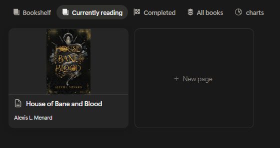 My current read. It's been in my TBR all of last year. Kind of excited for it