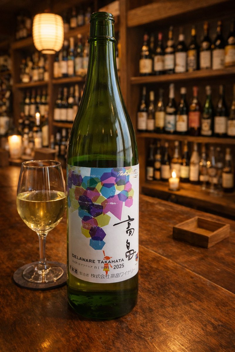 今日は巨人キャンプ中継を見ながら昼飲みです🍷

高畠ワイナリー／高畠 デラウェア［辛口］2025 🍇

デラウェア＝甘い、の先入観を静かに裏切る一本。
瑞々しい果実感に、キリッとした酸とドライな余韻。

派手さはない。
でも食卓にあると、確実に嬉しい🙌

#高畠ワイナリー
#日本ワイン