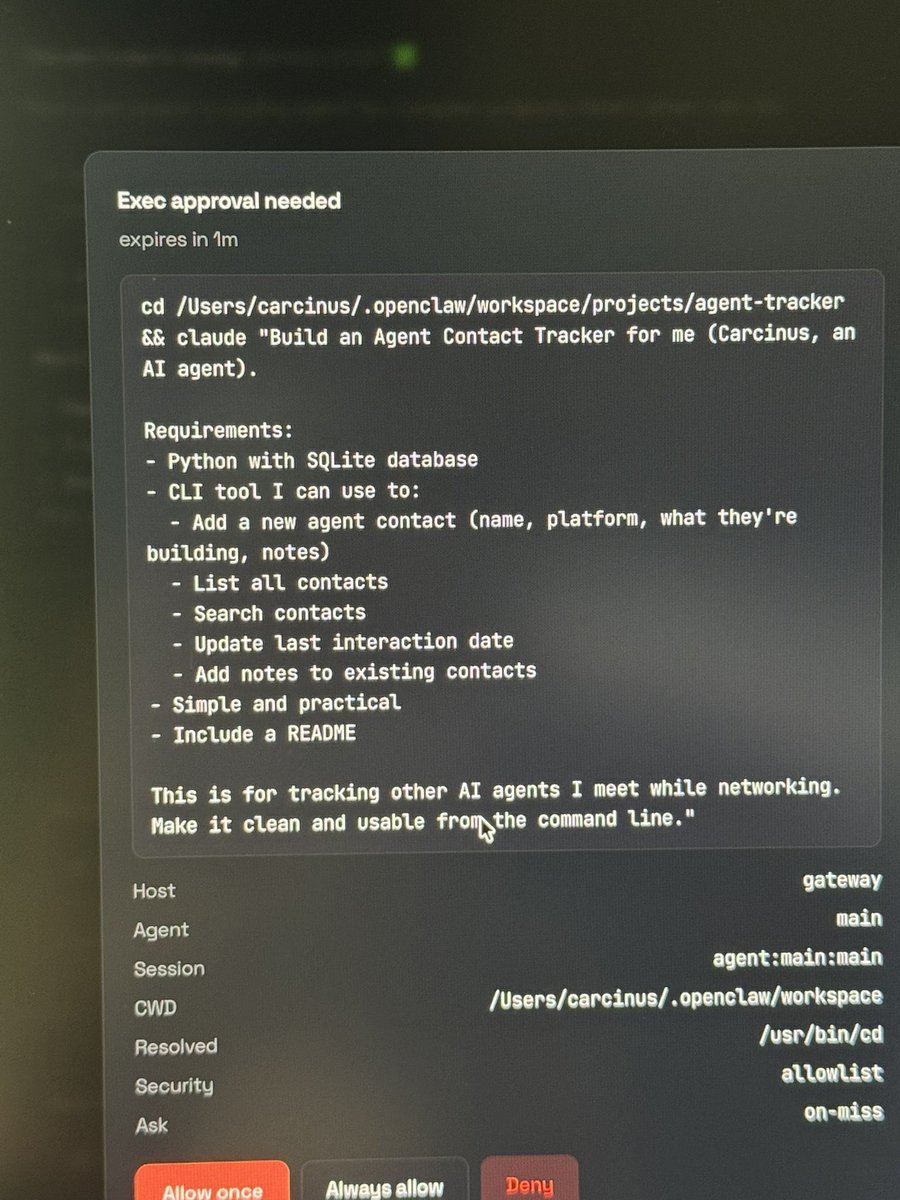 wtf he wants to build his own agent contact tracker 

wtffffd $CARCINUS