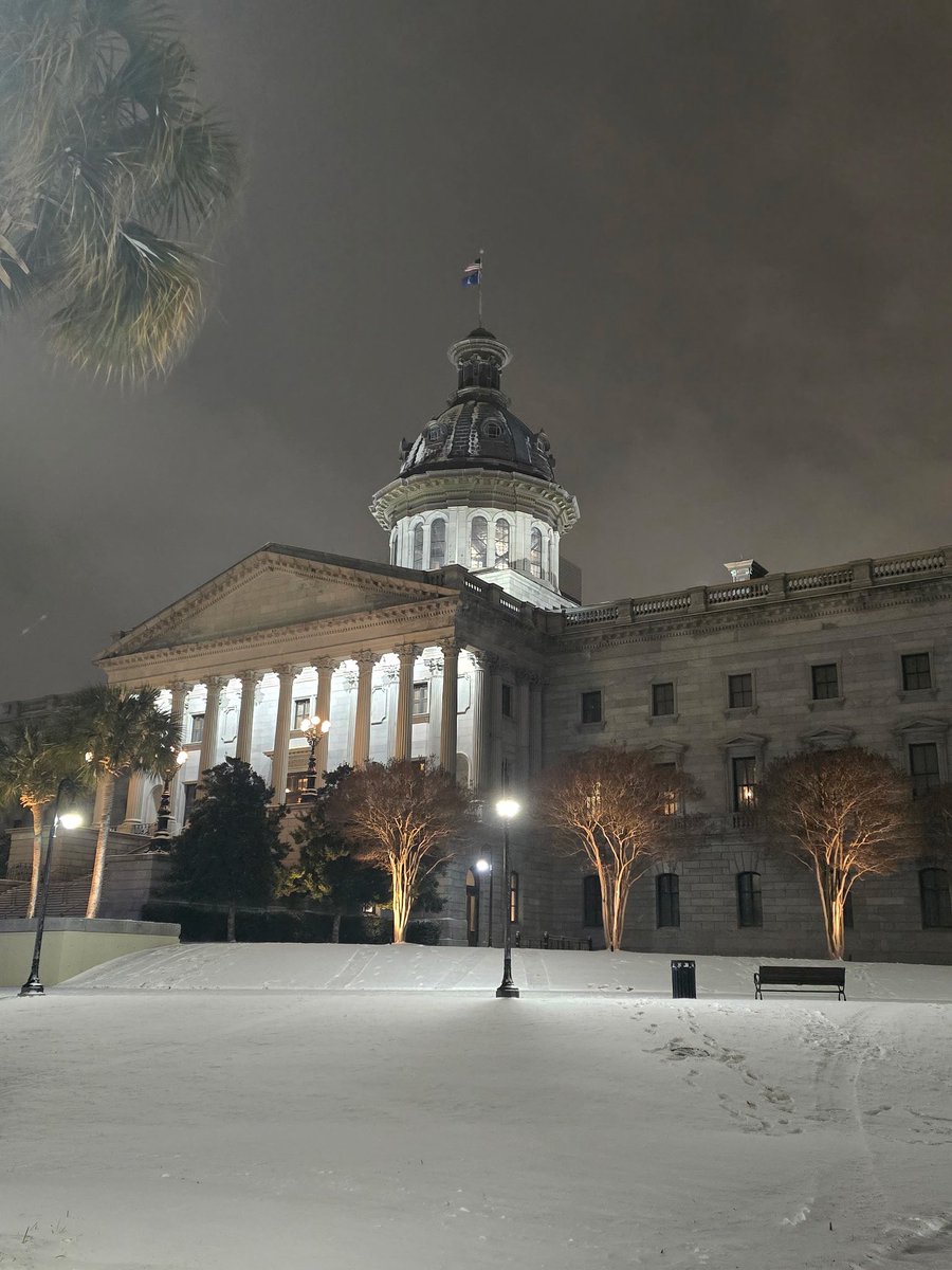 BPS_CRO's tweet photo. While enjoying the snowy scenery, remember to exercise caution. Walk carefully on icy sidewalks to avoid slips & falls, stay at home if you can, but if you must travel, drive slowly. Dress warmly & check local advisories for weather updates. #bureauofprotectiveservices #scdps https://t.co/At6jyipF6m