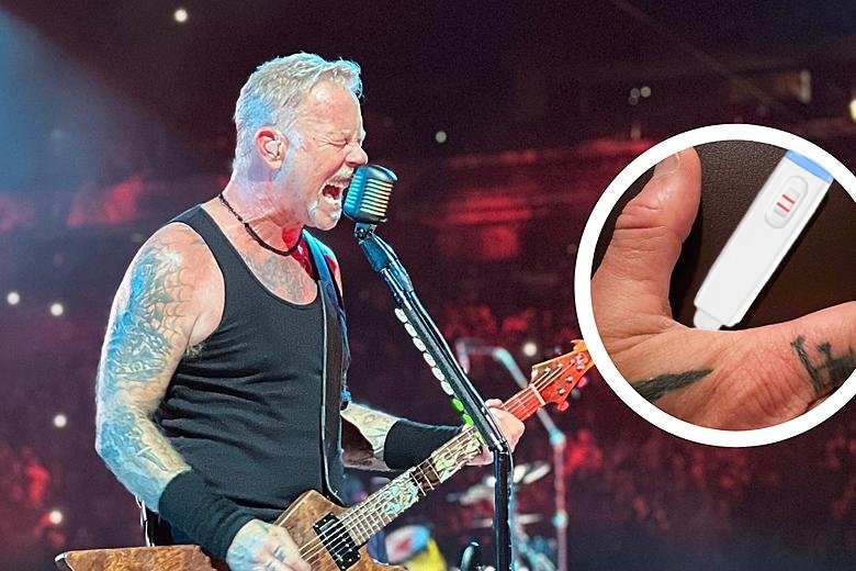BREAKING NEWS: James hetfield just posted a positive pregnancy test! 

Father is currently unknown