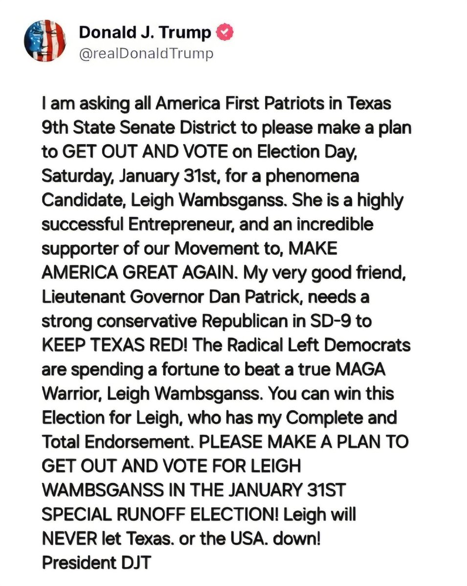 travisakers's tweet photo. It certainly appears that Democrat Taylor Rehmet will defeat Trump-endorsed Leigh Wambsganss, and flip Texas SD-9, a seat held by Republicans for 35 years and carried by Trump by 17 points in 2024. https://t.co/c5OGWJTtnV