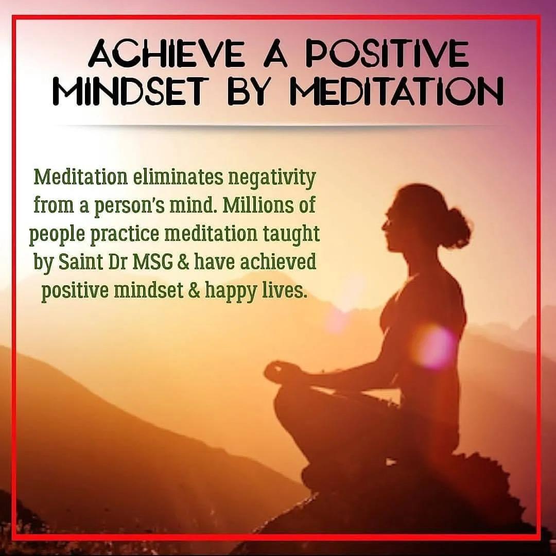 In today’s fast-paced world, meditation is a powerful anchor for mental and emotional well-being. Guided by the teachings of Saint Gurmeet Ram Rahim Ji, meditation nurtures inner peace, clarity, and compassion—benefiting not just individuals, but society as a whole. 
#Meditation