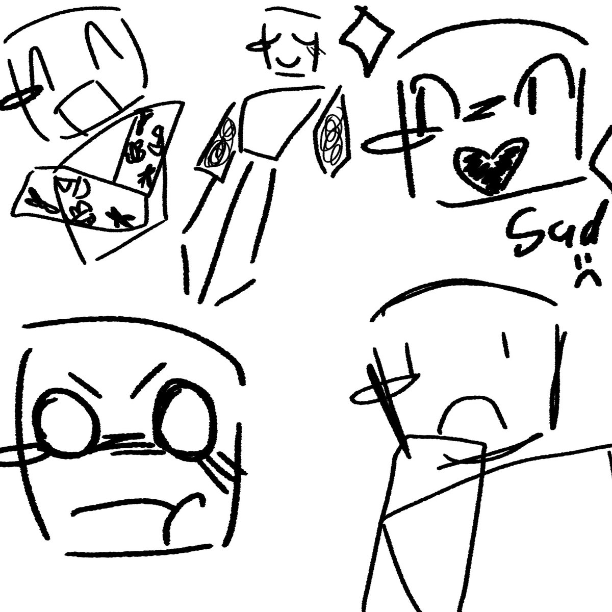 lacedalcohol's tweet image. Booker doodles I did at like 2am last night #drawnout