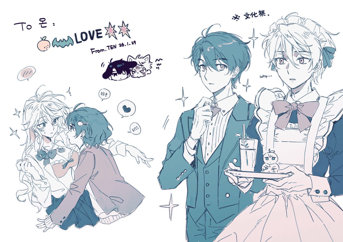 HAPPY！~<a href="/iion__uvu/">온</a>위해 그린 伊奈スレ🍊🦇예요！！！
같이 그림을 그릴 수 있어서 너무 행복해요. 🥰💞💞집에서 소리 지르면서 뛰고 구르고 있어요 ㅋㅋ💃🏻💃🏻(번역기 ON)