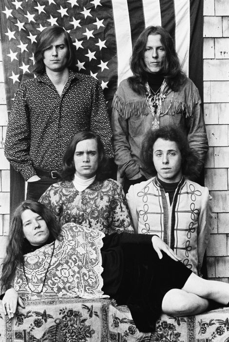 Janis Joplin and Big Brother &amp; the Holding Company, Forest Knolls, CA. 1967. Photo by Lisa Law.