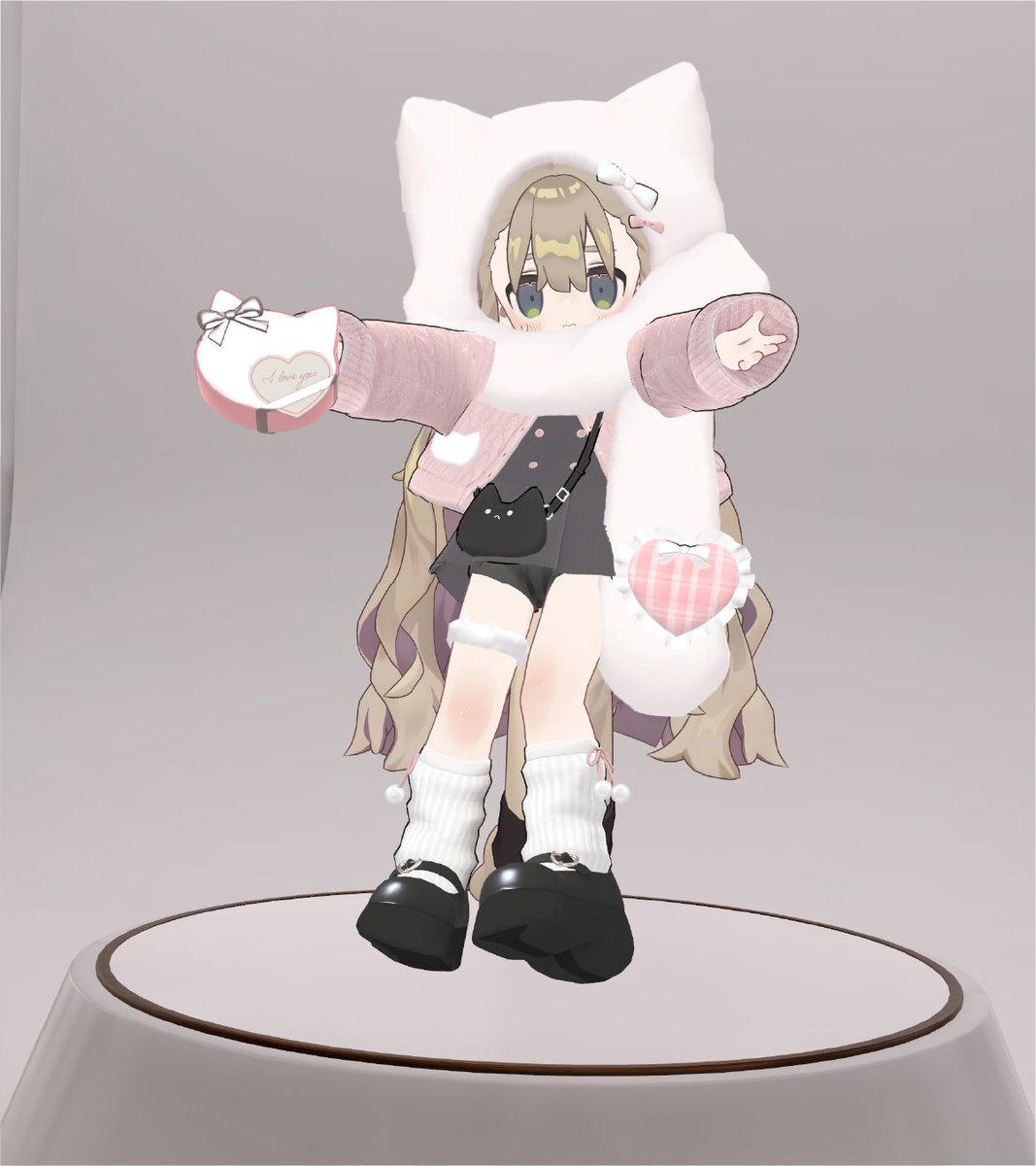 EncounterCloth's tweet image. ＼ENCLO 1月30日からの新ラインナップ紹介／
本日のお昼の紹介はこちら✨

📷LUUNI様(@LUUNI_vrc)より

『ねこまふコーデ』

🐾ねこマフラーが主役の、あったかバレンタインコーデ
ふわっと包み込むマフラーに、
ハート型のチョコレート小物がきゅんポイント💗

booth.vrcenclo.com/booth/7907910

#LUUNI3D