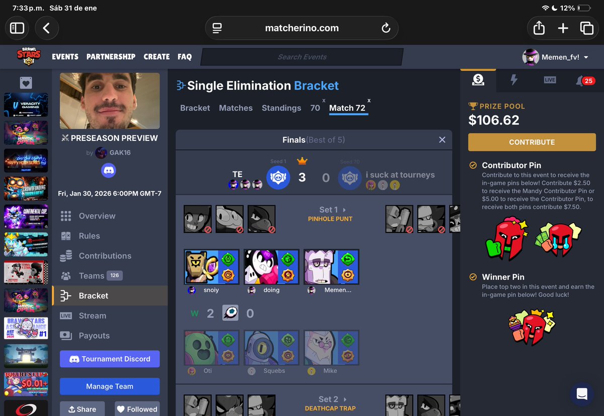 Memxn__'s tweet image. 2 $100 + $500 Matcherino wins #BEelectric