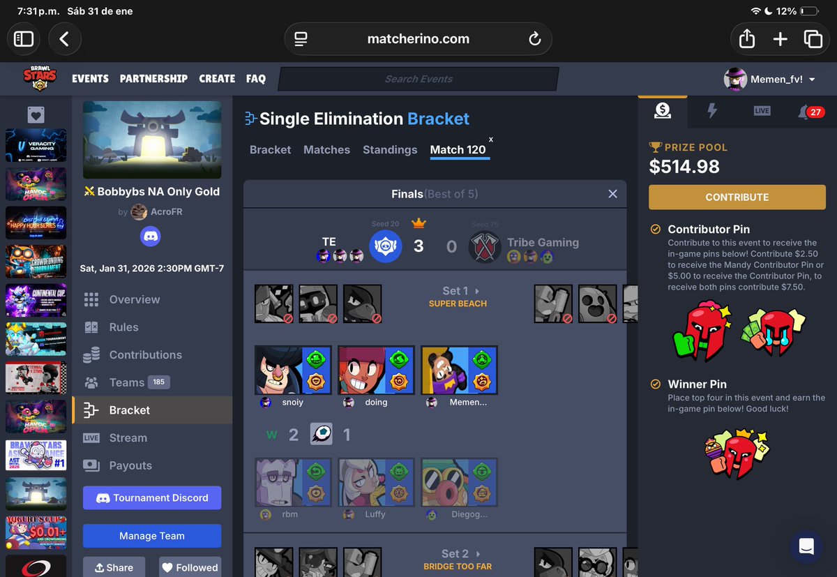 Memxn__'s tweet image. 2 $100 + $500 Matcherino wins #BEelectric