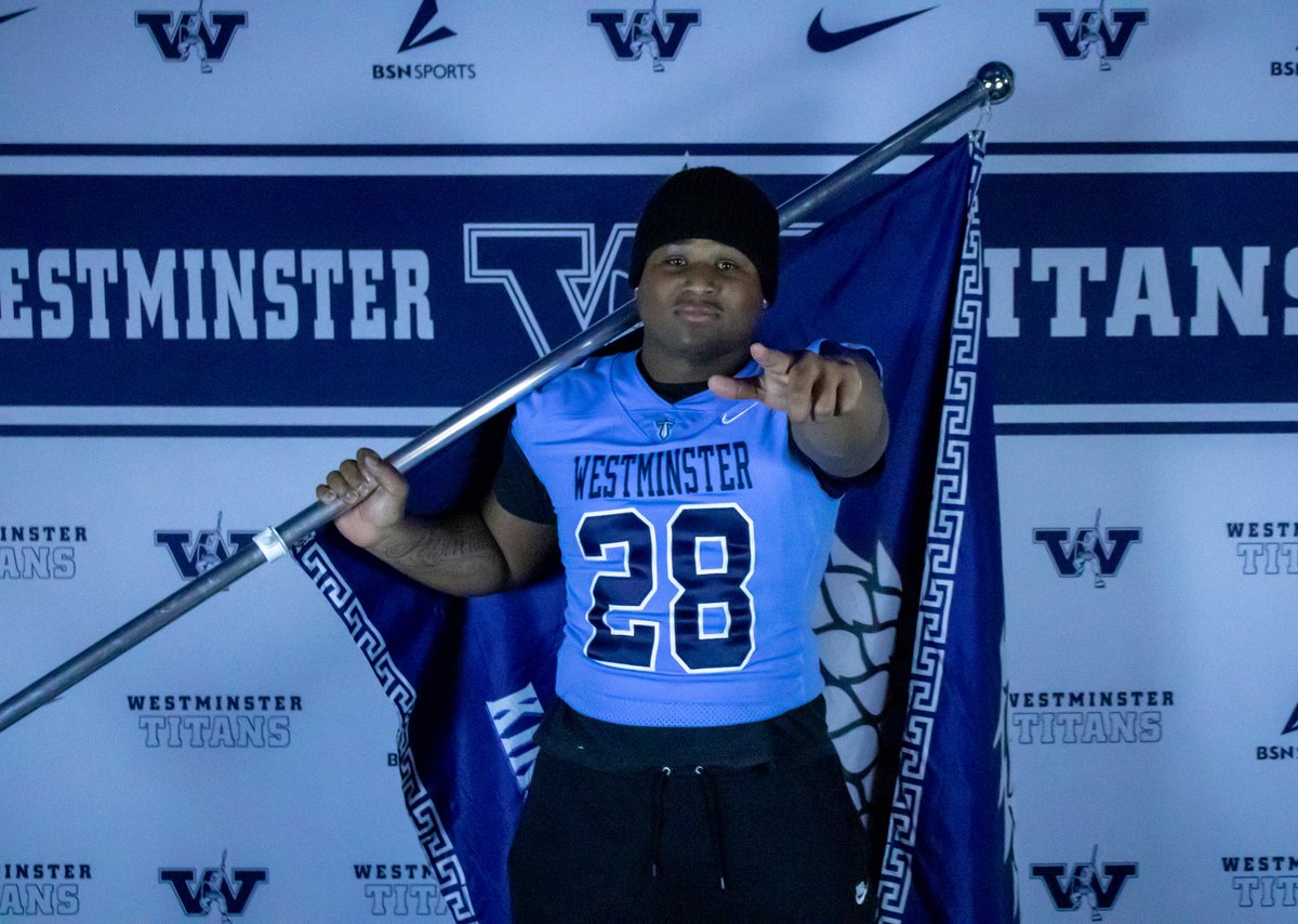 Jeyquill28's tweet photo. #AGTG after great conversation with @CoachHulsOL and @coachbenzel. I am blessed to receive an offer to continue my academic and athletic career at Westminster college https://t.co/l5VeWnJ0eS