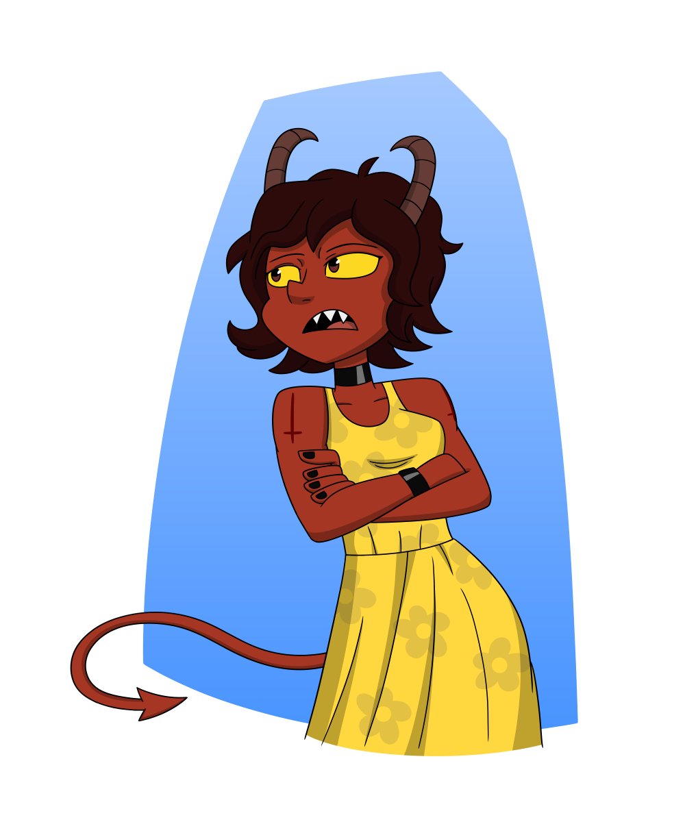 DarkShadowInk1's tweet photo. My own characters Bluehorn sporting on a jacket, while Devil Daughter is wearing a yellow sun dress.
https://t.co/5hddmHq9na
#OCs #Bluehorn #DCComics #DevilDaughter https://t.co/gMP4K89Lvw