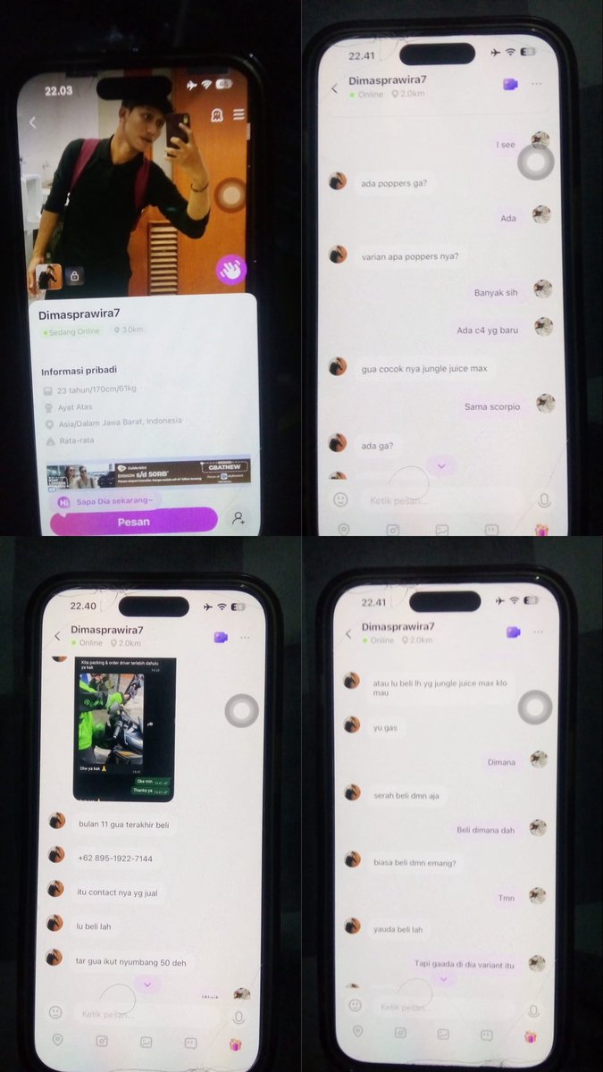 maspapaa's tweet photo. halo semuanya, saat ini ada akun palsu disalah satu dating apps (walla)  yang menggunakan foto saya untuk melakukan penipuan, ajakan tidak pantas,  dan  menjual poppers. 

itu bukan saya. saya tidak menggunakan dating apps apapun.

tolong  lebih berhati hati dan di report yaa https://t.co/YorFgzqW2A