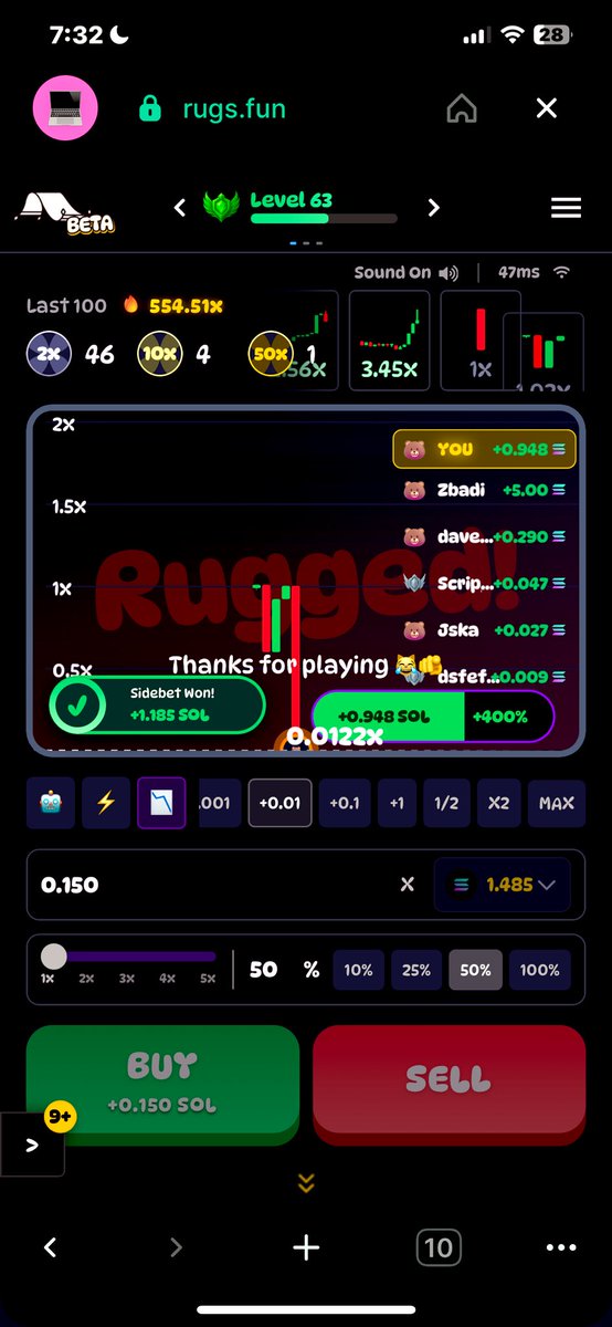 TyDivineLight's tweet photo. I’m in under 7 seconds the first pic I won .675Sol.. then .645sol, then 2.97Sol, and finally .45Sol. All in under 10 min.. https://t.co/9ymXk9z63y