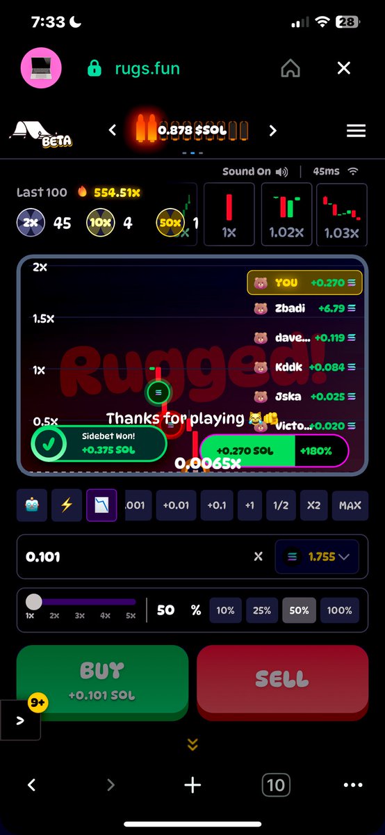TyDivineLight's tweet photo. I’m in under 7 seconds the first pic I won .675Sol.. then .645sol, then 2.97Sol, and finally .45Sol. All in under 10 min.. https://t.co/9ymXk9z63y