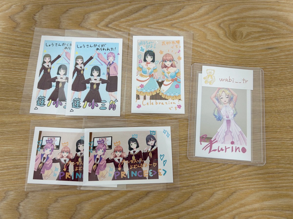 wabi__tr's tweet photo. 【交換】
ラブライブ 蓮ノ空
トレーディングポラロイド風カード

譲：スリブ、小三角、PRINCEε>ε> (画像)
求：いちご123 > 姫芽、小鈴* (各1ずつ)

・大阪市内手渡し、イベント現地での手渡し交換優先、又は郵送交換希望です。
・*は友人分です。

検索からでもお気軽にお声掛けください。 https://t.co/ZlL9gnPGXh