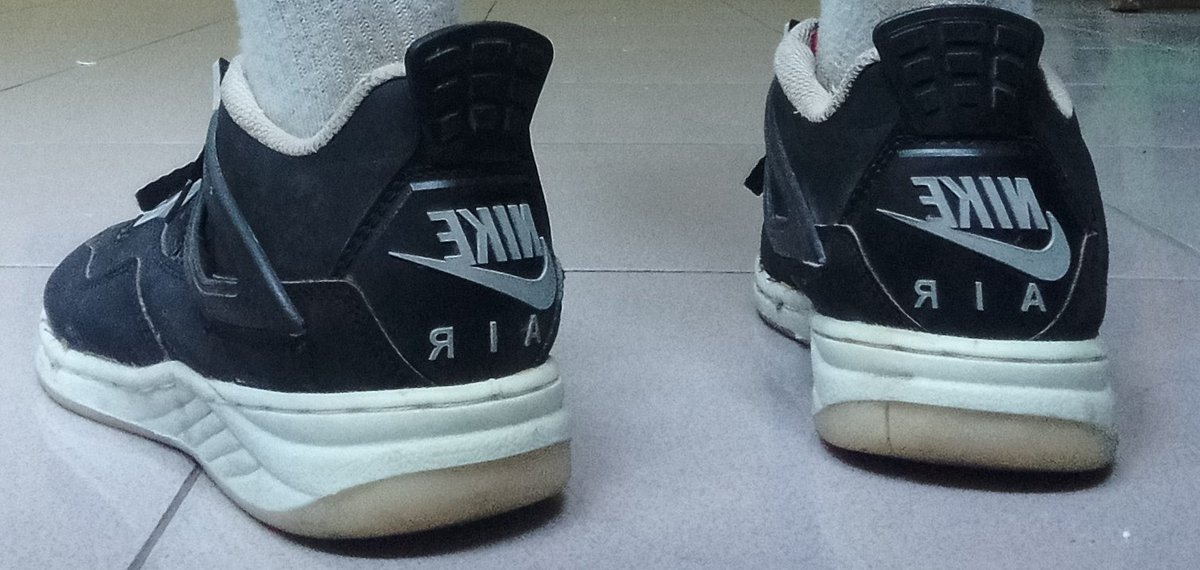 Sepasang sepatu (abaikan brand-nya)
Melangkah bergantian 
Menyaksikan aneka kejadian
Dari sedih hingga membahagiakan 
Namun ia rapat menyimpan 
Ia tak mengumbar dan menceritakan 
Aib dan pamor pemakainya.