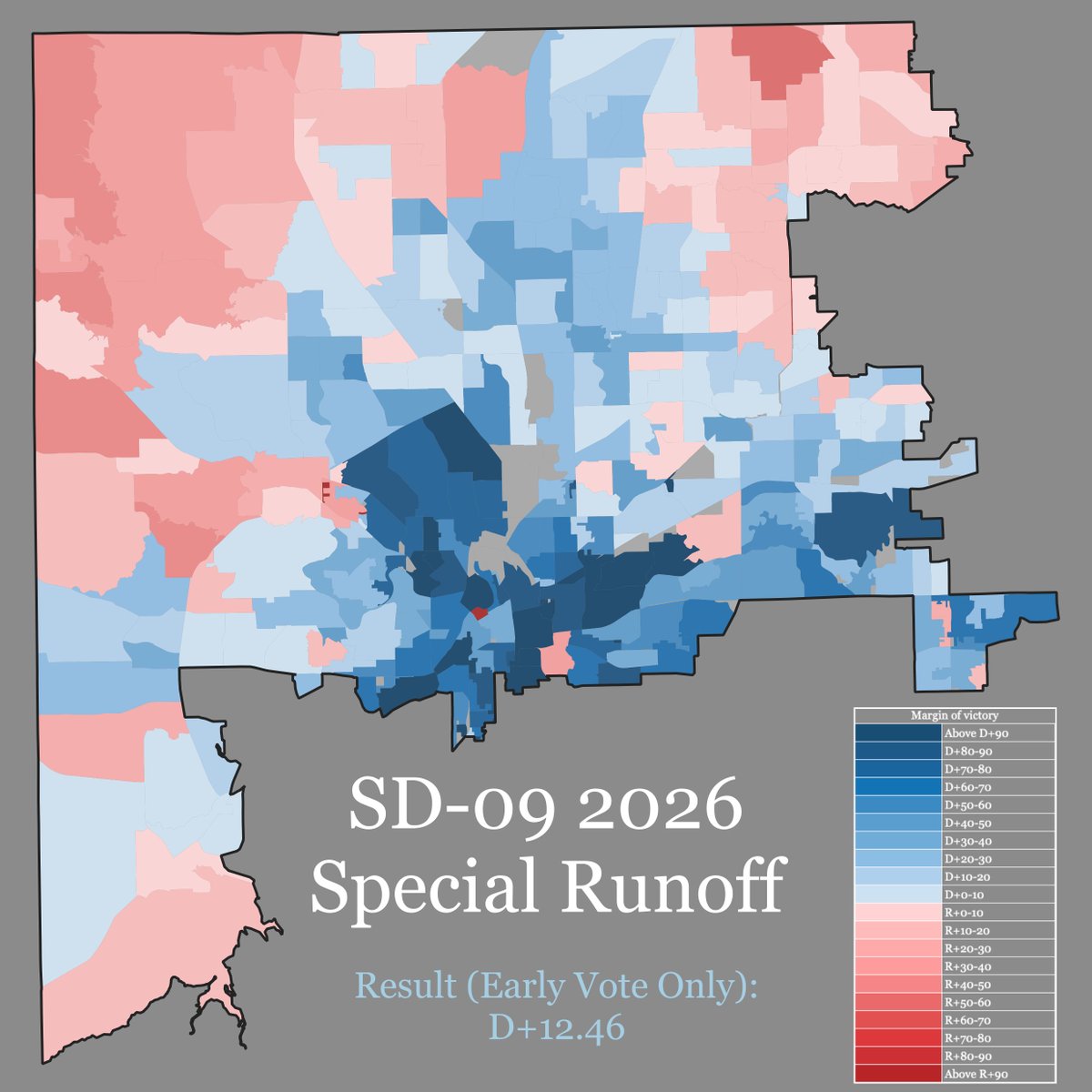 _fat_ugly_rat_'s tweet image. Some quick maps of the Early Vote SD-09, Rehmet is gaining the most ground from the heavily Hispanic Fort Worth precincts. He's overperforming Harris by more than 50 in most of them.