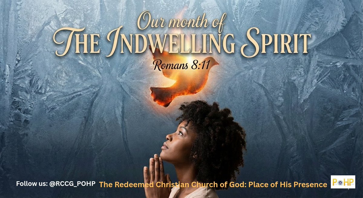 Welcome to our month of The Indwelling Spirit!

As you allow the Spirit of God to dwell in you, in Christ's name, I declare that divine life is at work in you now. Every weakness receives strength, every dead area receives life, and you will walk in victory by the Holy Spirit.