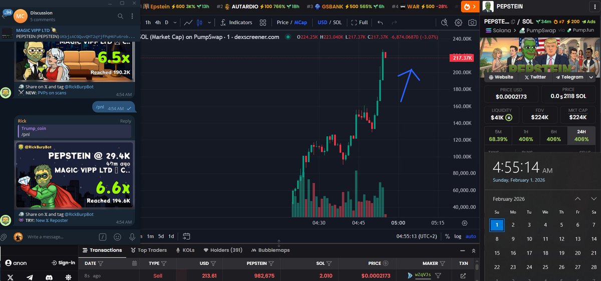 LikeMemeCo1r's tweet photo. #PEPSTEIN Keep your eyes on this market cap is climbing fast!
Don’t sell yet while the money’s still flowing in
It already hit 6.6X from my call and this isn’t the final form

Ca:UKbjzACGQuvQHT2qYjfPqH6Fu6robJ5ZLx29GSnpump

Channel call: https://t.co/J5b3DypDpJ https://t.co/1A5hsHnMat