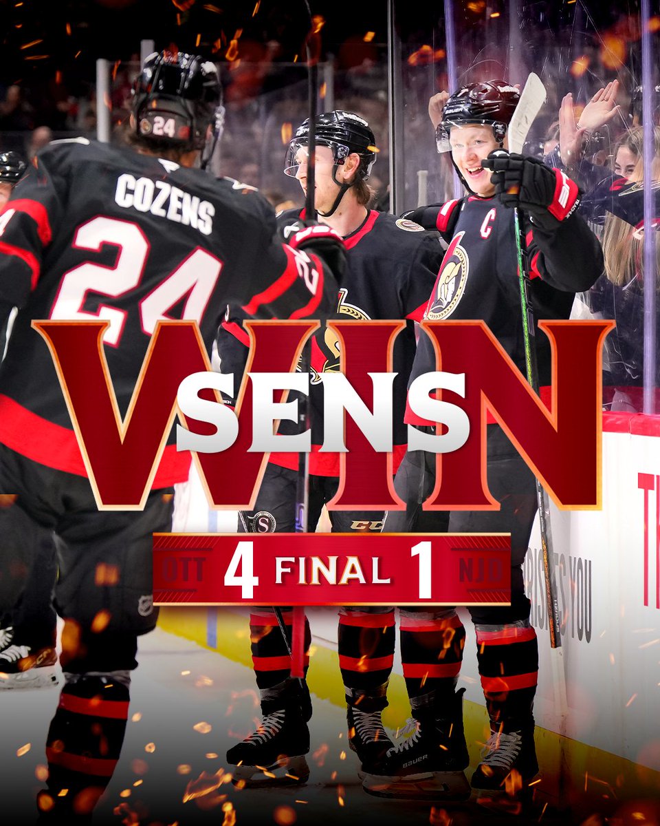 AND THAT'S A SENS WIN ‼️‼️‼️