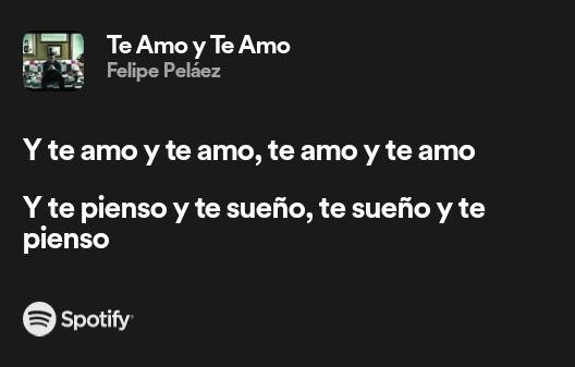 Te Amo y Te Amo // Felipe Peláez