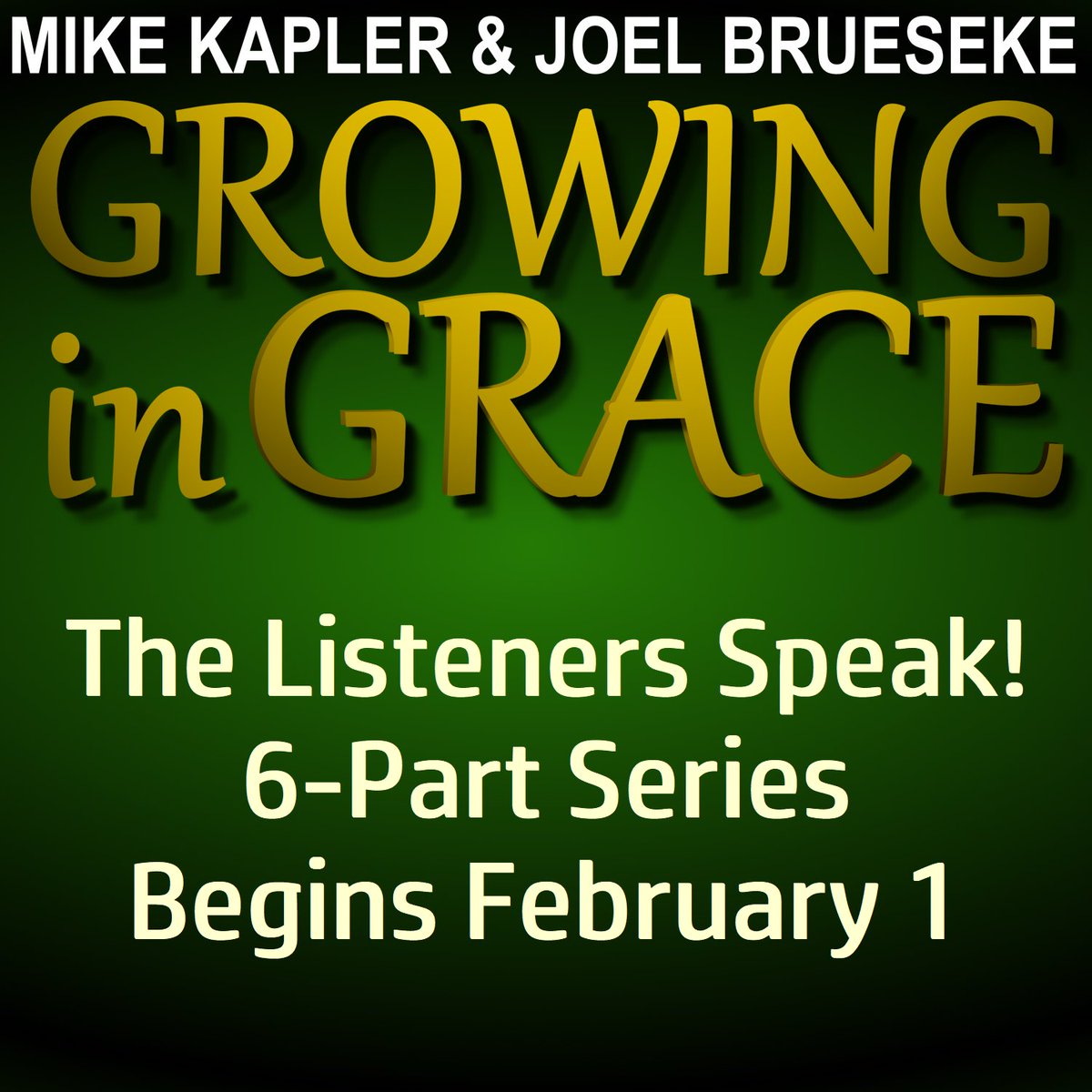 We asked you to name something that completely changed things for you when coming from a traditional or legalistic-based religious mindset compared to a greater knowledge of the gospel of grace. You spoke!  The first of our 6-part series is set to go soon! growingingrace.org