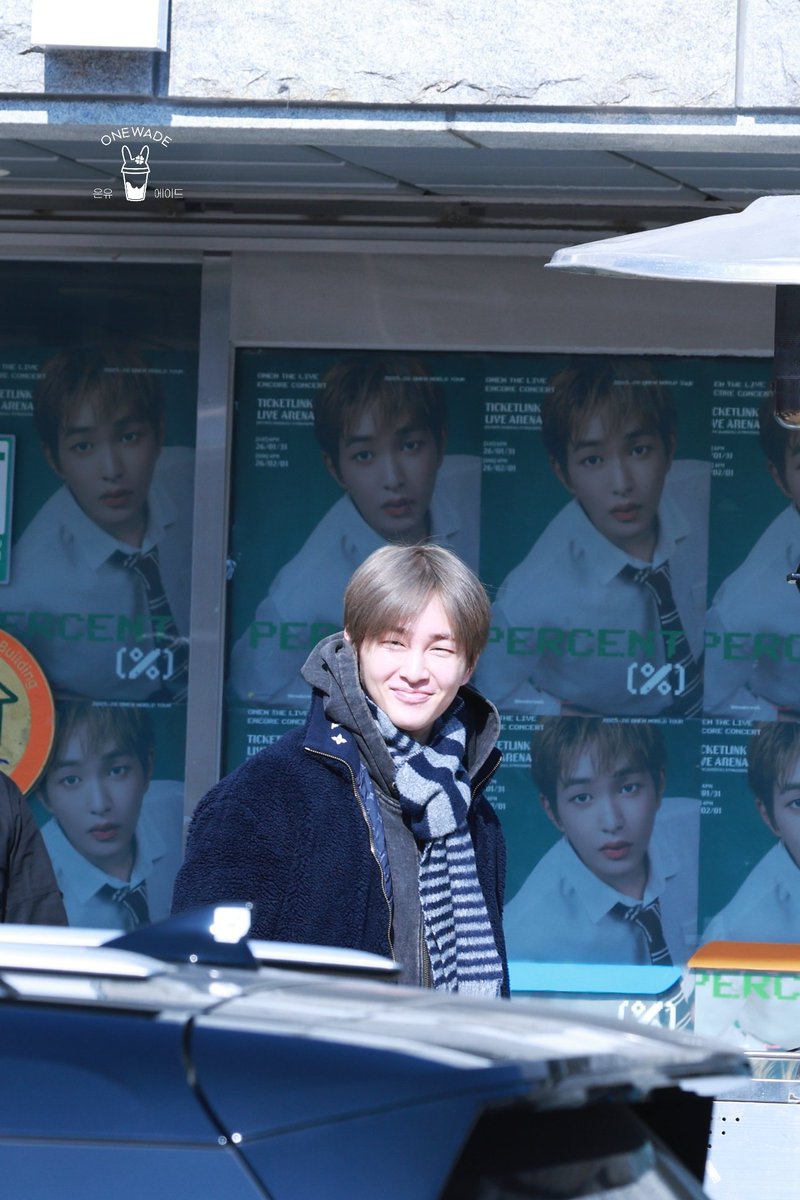 Onewade1214's tweet image. 260201 온유 출근
☀️
#온유 #이진기 #ONEW