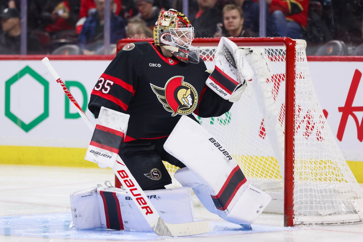 Linus Ullmark in his return game:

- 26 Saves
- 1 Goals Allowed
- .962 SV %
- 1 Win

HEEEE’SSSS BAAAACCCCKK