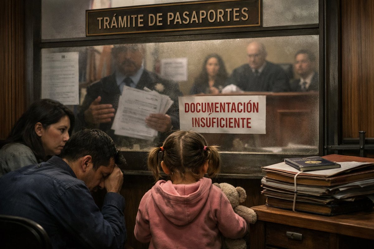 Una niña nacida por gestación subrogada tiene acta de nacimiento y nacionalidad mexicana. Su familia va a la <a href="/SRE_mx/">Relaciones Exteriores</a> a tramitar su pasaporte. Todo está en regla. Pero la autoridad detiene el trámite y pide “documentación adicional” que no existe en el Reglamento. Un papel