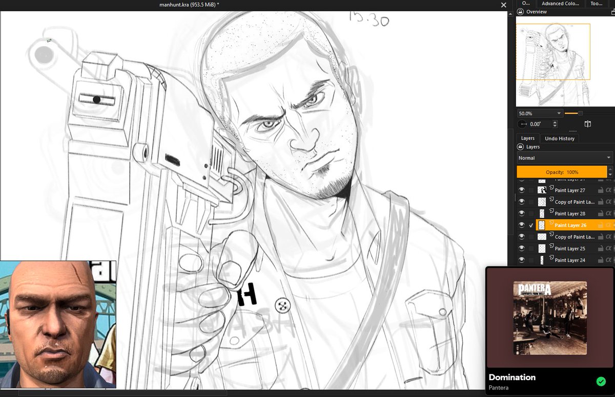 GrimmRevolver's tweet photo. i haven't really uploaded anything here in a while, been playing manhunt recently. 

#Manhunt #Rockstar #sketch https://t.co/4fbPL3imbn
