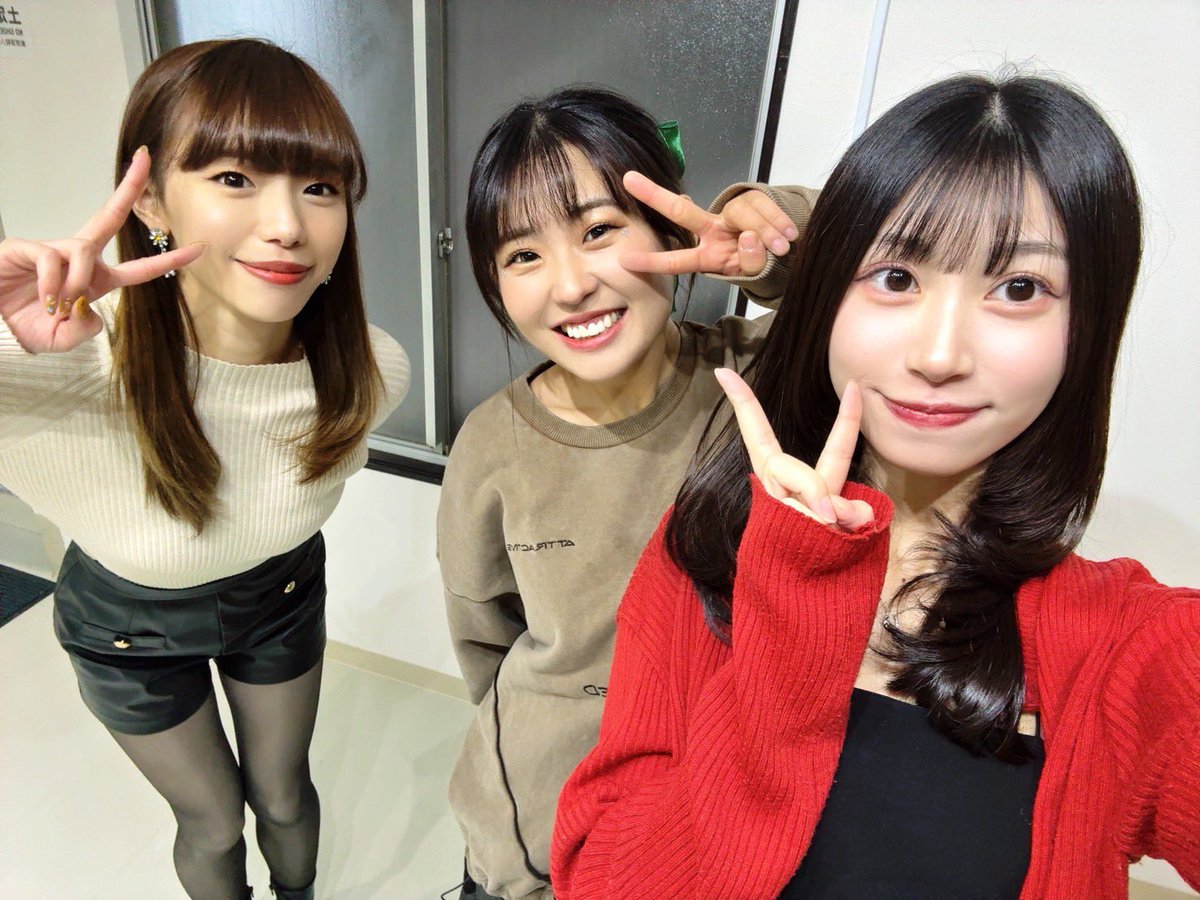 本日3人編成です！ 亜弥ちゃんのステージへの情熱を 心は4人で🔥皆さん