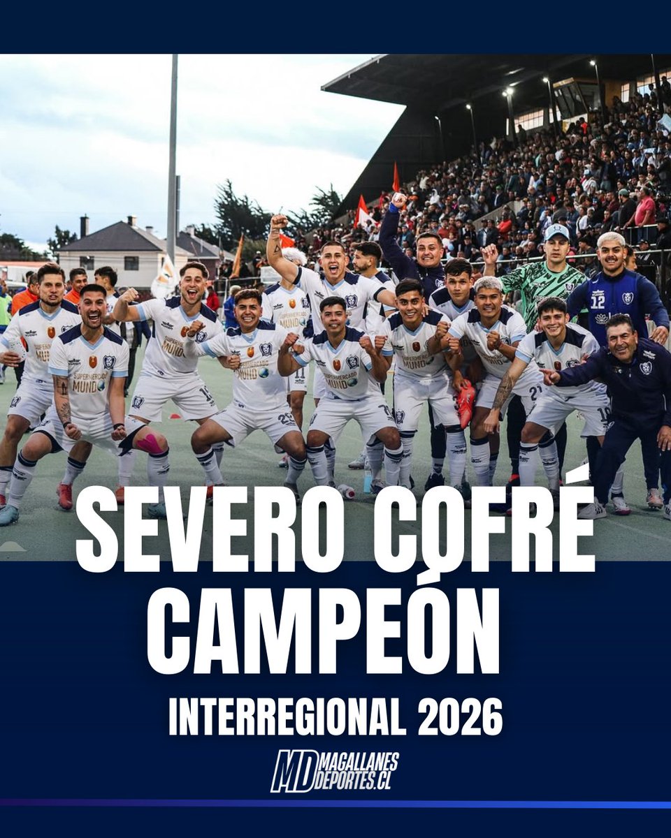deportespuq's tweet photo. Calbuco celebra a su campeón 🏆
Severo Cofré hizo historia en el Interregional Zona Sur 2026. #puq https://t.co/g2Pzhfu2GO