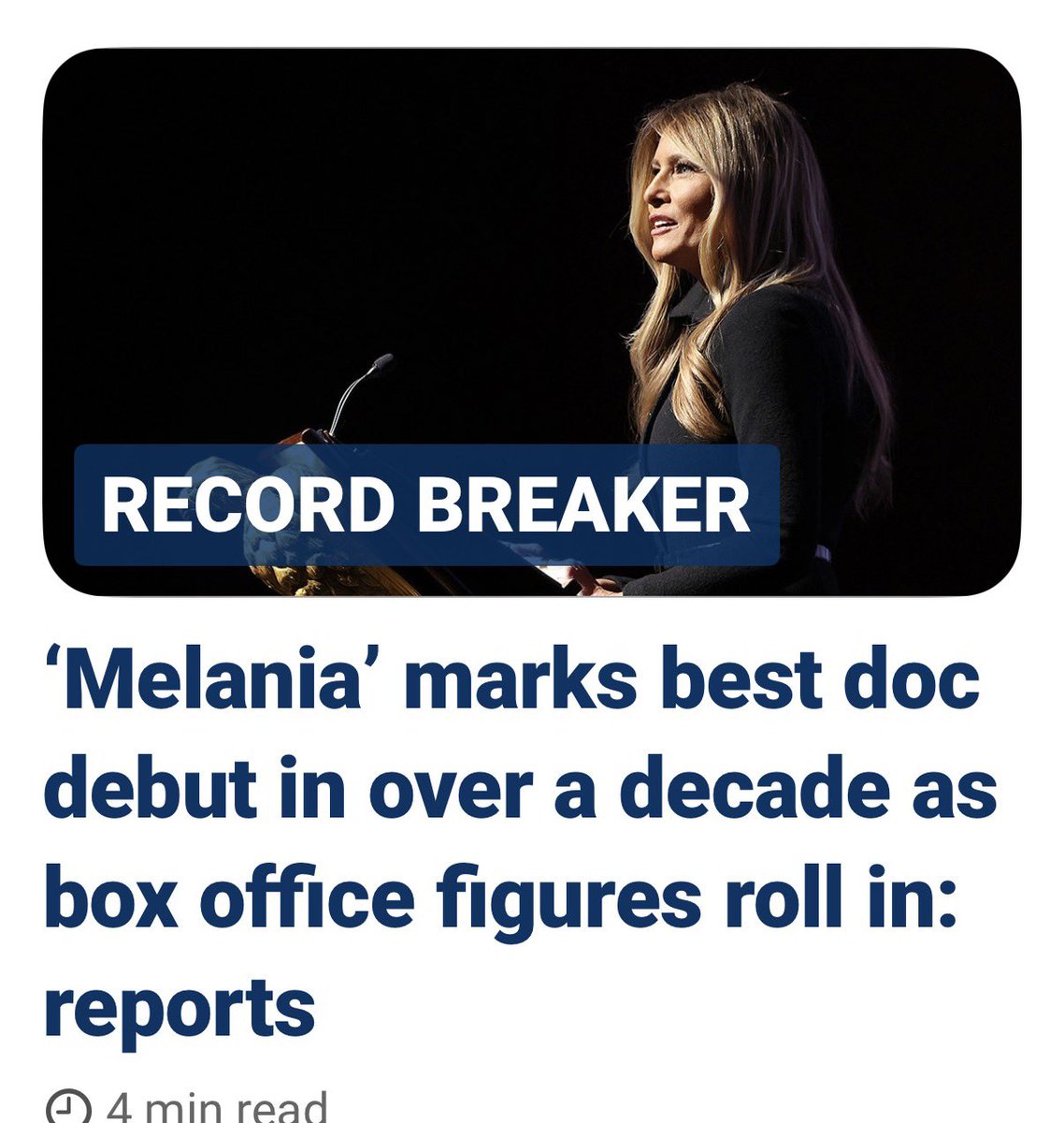 sigmanj's tweet photo. Only FOXnews….
#melania #lies #boxoffice https://t.co/YS8eGmGBcy