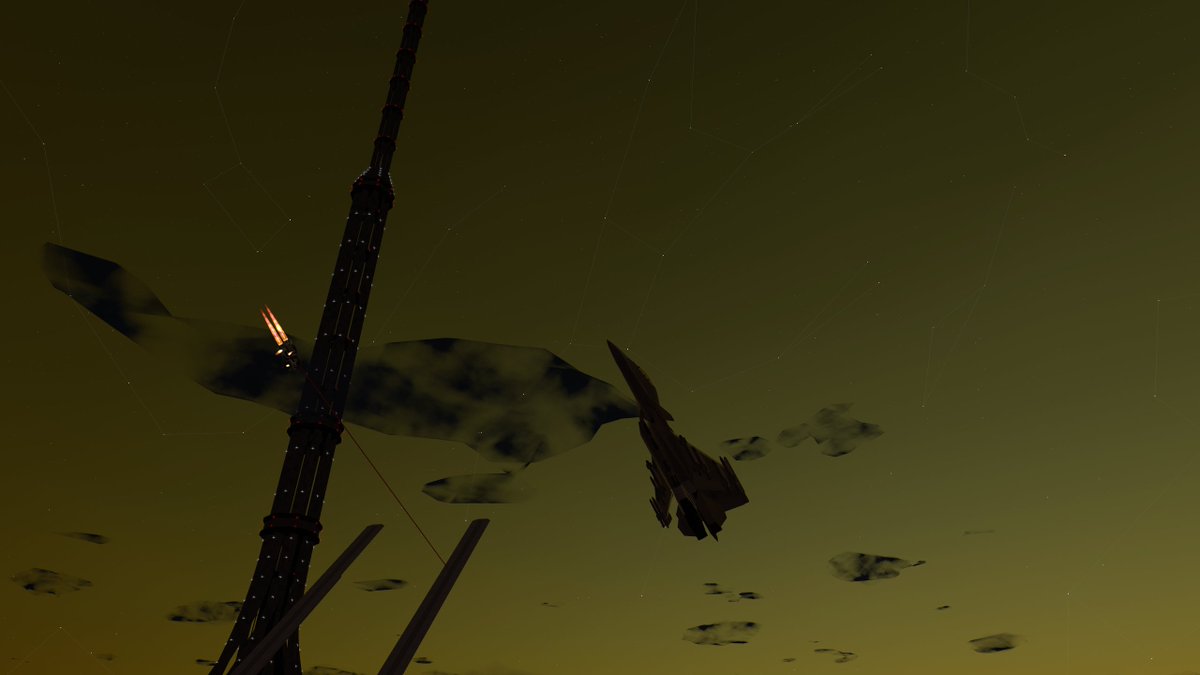 Sacchan_VRC's tweet image. I have added the real stars to Test Pilots! Courtesy of @cnlohr ! I'm really happy with how they look!