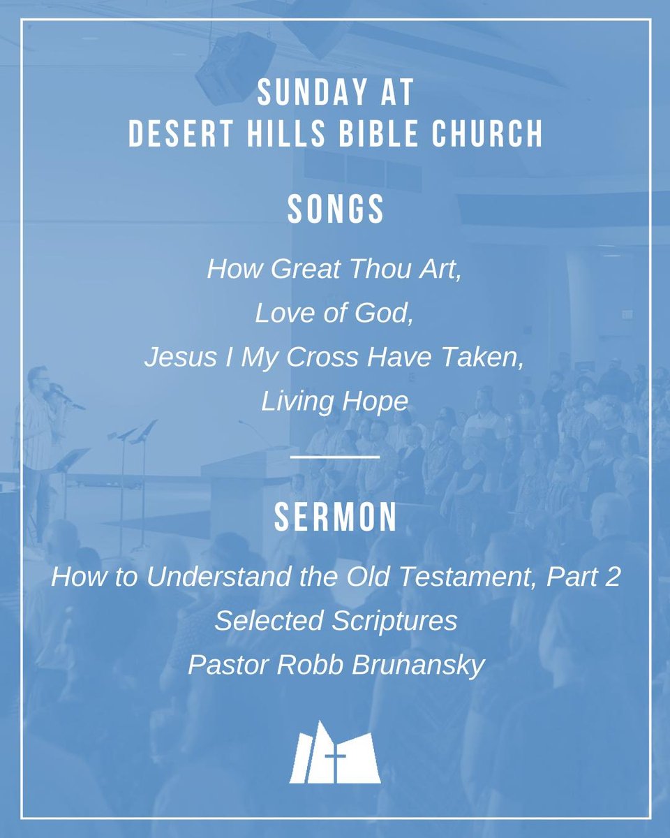 We can't wait to gather together as God's people tomorrow morning at DHBC! Join us at 8:30 and 10:30am as we worship our Lord with song, prayer, Communion, and God's Word. 

See you soon, church family!