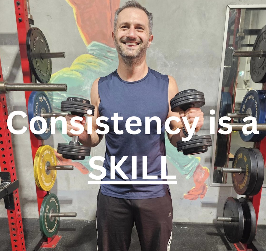 Consistency isn’t a personality trait — it’s a skill.

Built by:
• Same days
• Same time
• Fewer decisions

That’s how “the person who’s always there” is made.

round1fitness.com.au/post/Consisten…